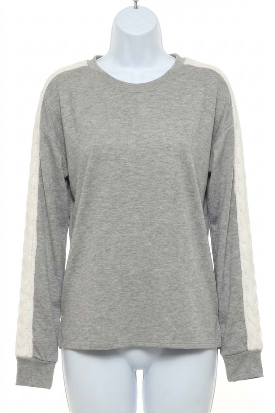 NEW PJ SALVAGE winter woods long sleeve lounge top in heather grey